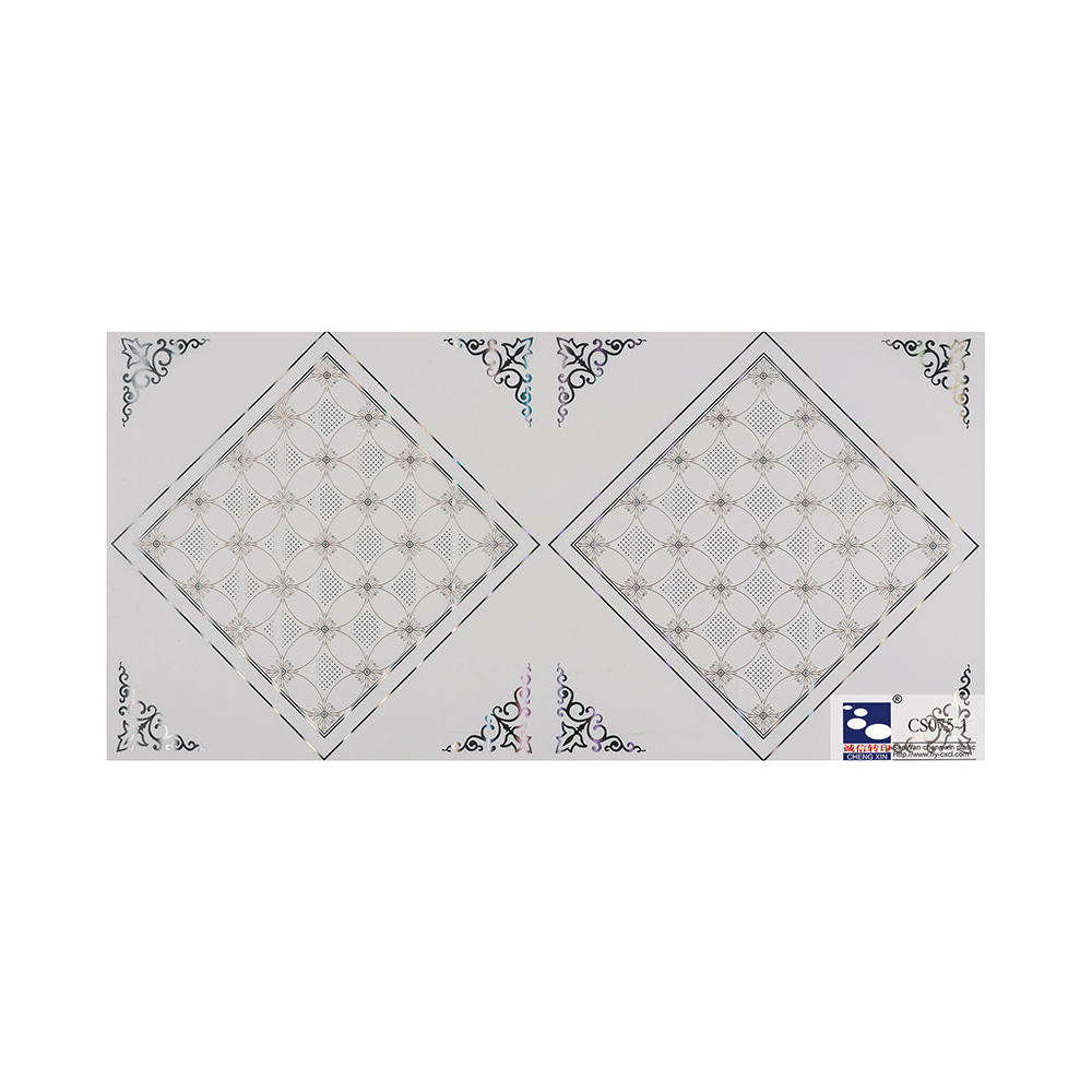 Kiểu dáng mới Hạt gỗ Giá thấp Lá dập nóng để trang trí bảng điều khiển PVC CS075-1