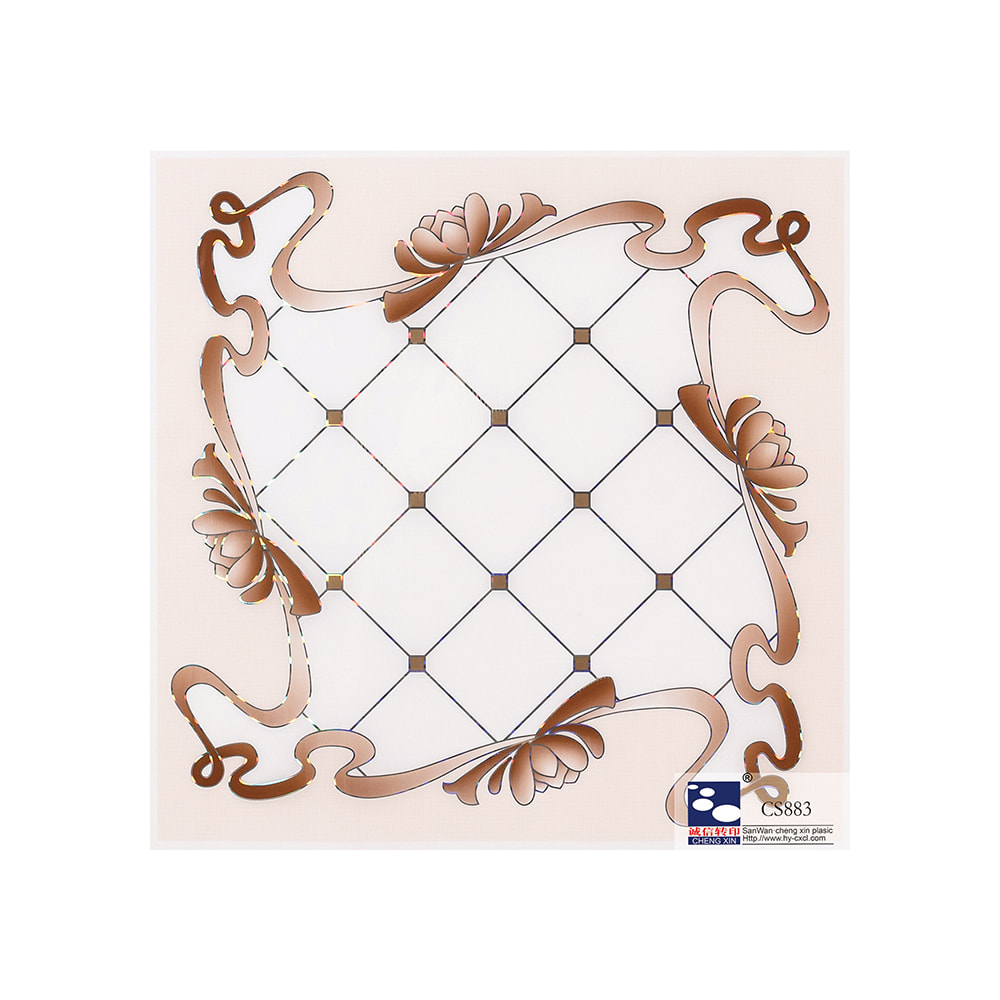 Nhà máy in rõ ràng Giấy dập nóng cho tấm trần nhựa Pvc CS883