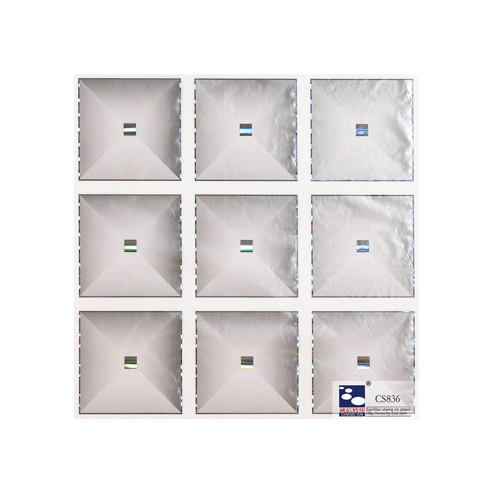 Lá dập nóng để trang trí tấm nhựa PVC trong nhà sản xuất nhà máy Trung Quốc CS836